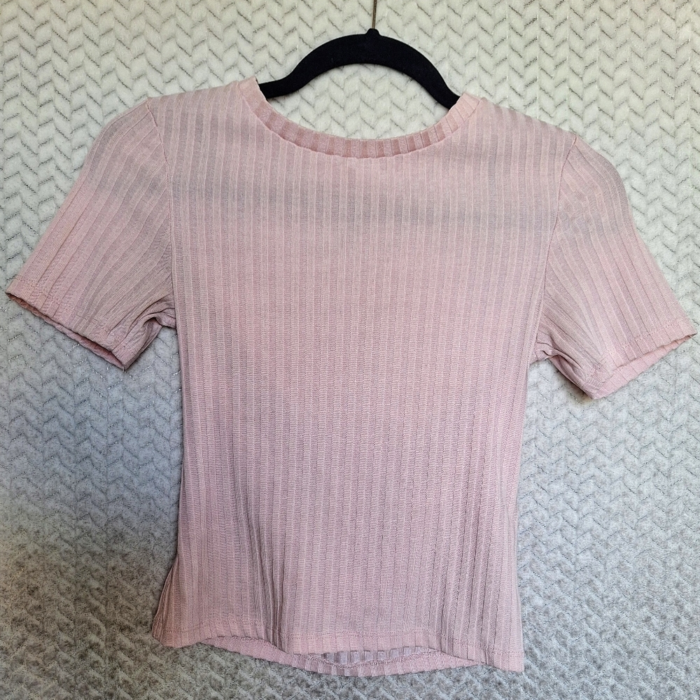 Pink Cropped Blouse